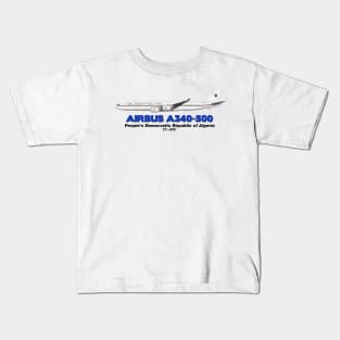 Airbus A340-500 - People's Democratic Republic of Algeria Kids T-Shirt